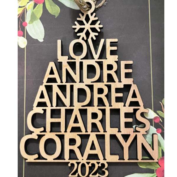 Custom Family Tree Ornament