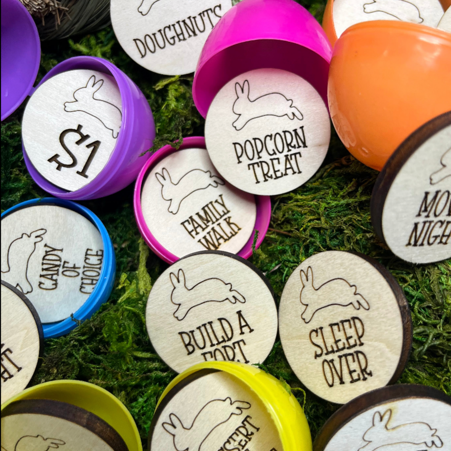 Round Easter Tokens